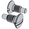 Slotted Raised Countersunk Head Screws With Dog Point