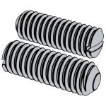 美标ASME B18.6.2 (T3-Flat) - 2020 ASME18.6 Slotted Set Screws with Flat Point (A307, SAE J429, F468, F593)