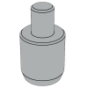 Smooth Spring Plunger without Collar