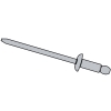 Open End Blind Rivets With Break Pull Mandrel And Protruding Head - A2/A2