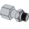 24° Cone Connectors - Swivel Stud Straight Adapter with O-ring with Shud End