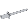 Closed End Blind Rivets With Break Pull Mandrel And Protruding Head - Property Class 06 - Al/AlA
