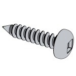 美标ASME B18.6.5M - 2000 ASME18.6.5M 18.6. Metric square slot pan head tapping screws [Table 19]