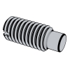 Slotted set screws with full dog point