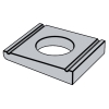 Square taper washers for use with channel sections