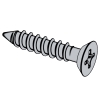 Type I Cross Recessed Undercut Flat Countersunk Head Tapping Screws - Type B and BP Thread Forming [Table 14]
