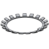 Rolling bearings - Lockwashers; Safety plate, Lockclip
