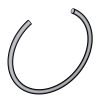 Round Wire Snap Ring For Bores - Type B for Bores  (RB)