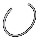 德标DIN 7993B (RB) - 1970 DIN7993B 7993BDI Round Wire Snap Ring For Bores - Type B for Bores  (RB)