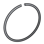 德标DIN 7993A (RW) - 1970 DIN7993A 7993ADI Round Wire Snap Rings For Shaft - Type A for Shafts  (RW)