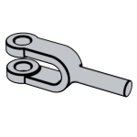 汽标QC /T337 - 1999 QC337 337QC Weldable Connecting Fork
