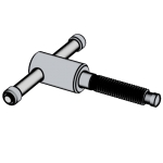 德标DIN 6306 (D) - 2002 DIN6306 6306DIN Tommy screws with moveable clamping bolt - Type D