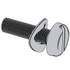 Slotted screws and wave washers assemblies