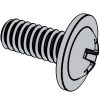 Cross recessed round head screws With Collar