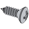 Cross recessed raised countersunk head tapping screws - Type AB and ABR