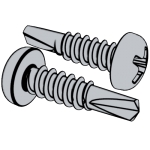 德标DIN EN ISO 15481 - 2000 DIN EN ISO1548 Cross Recessed Pan Head Drilling Screws With Tapping Screw Thread