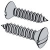 Slotted Raised Countersunk (Oval) Head Tapping Screws