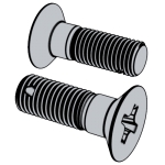 军标GJB 3371 (/57~/60) - 1998 GJB3371 3371 Cross Recessed 100° Countersunk Head Screws