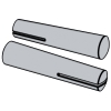 Slotted taper pins
