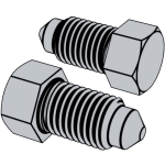 德标DIN 564 - 1995 DIN564 564DIN Hexagon Set Screws with Small Hexagon，Half Dog Point and Flat Cone Point