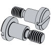 Slotted pan head screws with shoulder
