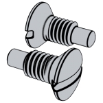 德标DIN 924 - 2012 DIN924 924DIN Slotted Raised Countersunk Head Screws with Dog Point