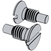 Slotted Countersunk Head Screws With Dog Point (Flat Head)