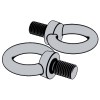 Eye bolts with collars