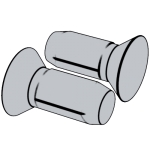 国际ISO 8747 - 1997 ISO8747 8747ISO Grooved Pins with Countersunk Head-A and B Style