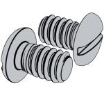 日标JIS B1119 (1P) - 1986 JIS1119 1119JIS Spectacle Frames - Slotted Pan Head Screws