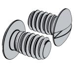 日标JIS B1119 (1R) - 1986 JIS1119 1119JIS Spectacle Frames - Slotted Round Head Screws