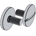 台湾CNS 9673 - 1988 CNS9673 9673CNS Slotted Mushroom Head Screws with Cone Point