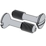 国标GB 949 - 1988 GB949 949GB Slotted Raised Countersunk Head Screws with Waisted Shank