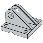 国标GB /T39949.1 (AB3) - 2021 GB39949.1 39 Hydraulic Fluid Power - Accessories for Single Rod Cylinders, 16 Mpa (160 bar) Medium and 25 Mpa (250 bar) Series - Clevis Bracket, In Angle