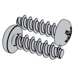 企标YJT 4057 (WN1412C-2) YJT4057 4057YJT Cross Recessed Pan Head Tapping Screws