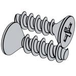 企标YJT 4058 (WN1413C) YJT4058 4058YJT Cross Recessed Countersunk Head Tapping Screws