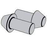 美标ANSI B18.1.2 (T3) - 1972 (R2016) ANSI1 Large Rivets - Cone Head Rivets (Manufactured Shape)  [Table 3] (A31, A131, A152, A502)