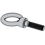 美标ASME/ANSI B18.15 - 1985 (R1995) ASME/A Type 2, Styles A and B Shoulder Pattern Eyebolt [Table 2] (A489, F541, A473)