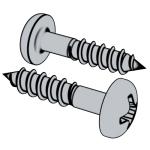 美标ASME/ANSI B18.6.1 (T11) - 1981 (R2016) Type I Slotted Pan Head Wood Screws [Table 11]