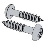 美标ASME B18.6.1 (IV-T12) - 1981 (R2016) A Type IA Cross Recessed Round Head Wood Screws
