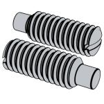 美标ASME/ANSI B18.6.2 (T5-dog) - 1998 (R20 Slotted Set Screws with Long Dog Point [Table 5] (A307, SAE J429, F468, F593)