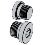 企标YJT 15008 (HU08 M/G ED) YJT15008 15008 Hexagon Socket Screw Plugs With Parallel Screw Thread
