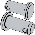 德标DIN 1434 - 1977 DIN1434 1434DIN Clevis Pins with Small Head; Finish M