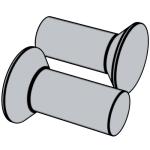 美标ASME/ANSI B18.1.3M - 1983 (R2006) ASME Metric Flat Countersunk Head Rivets [Table 5] (ASTM A31, SAE J430)