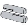 Reverse-taper Grooved Pins - Half-length Progressive Grooves - Chamfered Ends