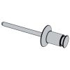 Double Countersunk Head Blind Rivet, Open End Type