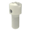 Plastic composit slot screws with hole through cheese head