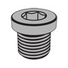 Metric hexagon socket cheese head screws metal plugs with collar joints for use with O-rings.Metric Hexagon Socket Cheese Head Screws Metal Plugs With Collar Joints For Use With O-Rings.
